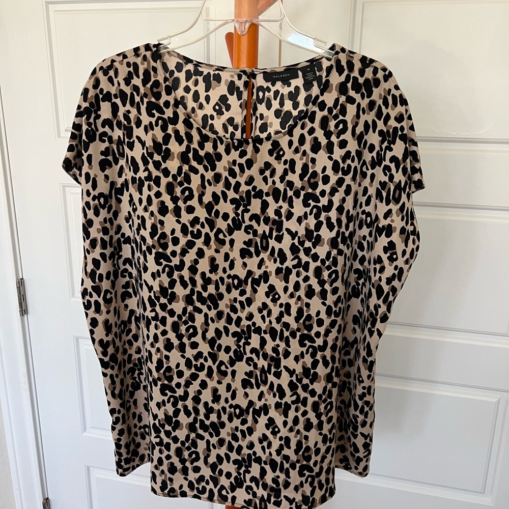 Animal print blouse